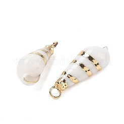Natural Spiral Shell Pendants&nbsp;SH-CBACA76-11