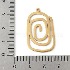 304 Stainless Steel Pendants&nbsp;STAS-G355-08B-G