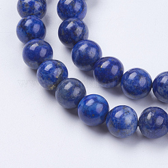 Natural Lapis Lazuli(Filled Color Glue) Beads Strands&nbsp;X-G-K269-01-8mm