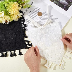 2Pcs 2 Colors Triangle Crochet Bandanas&nbsp;OHAR-CP0001-21
