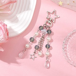 Acrylic & ABS Plastic Pearl Jellyfish Pendant Decorations&nbsp;KEYC-JKC01066-01