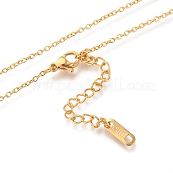 Stainless Steel Pendant Necklaces&nbsp;STAS-H138-01F-G