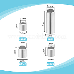 925 Sterling Silver Tube Beads&nbsp;STER-PH0003-46P