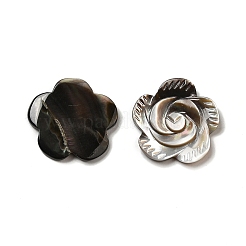Rose Black Lip Shell Cabochons&nbsp;SSHEL-E553-09