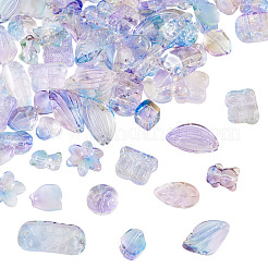 64Pcs Gradient Color Transparent Glass Beads&nbsp;GLAA-TA0003-48G