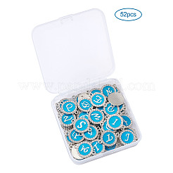 26 Letters Alloy Enamel Links Connectors&nbsp;ENAM-TA0002-19B