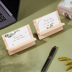 Rectangle Wood Name Card Holder&nbsp;ODIS-WH0025-40