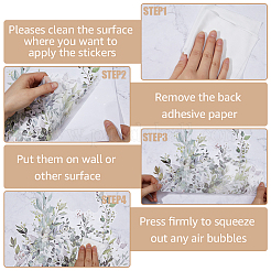 Plant PVC Self Adhesive Decorative Stickers&nbsp;DIY-WH0491-37A