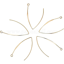 Brass Earring Hooks&nbsp;KK-BC0003-75G
