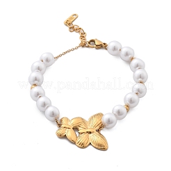 Ion Plating(IP) 304 Stainless Steel Link Bracelets for Women&nbsp;BJEW-P345-03G