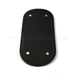 Oval PU Leather Knitting Crochet Bags Nail Bottom Shaper Pad&nbsp;PURS-WH0001-63D