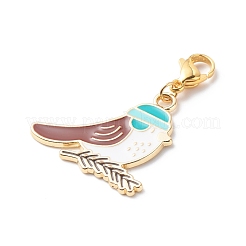 Alloy Enamel Bird Pendant Decorations&nbsp;HJEW-JM00763