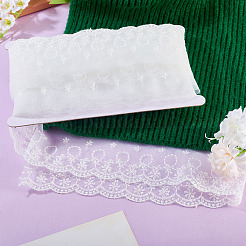 15 Yards Flower Pattern Embroidery Polyester Ribbon&nbsp;OCOR-TA0003-46