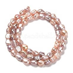 Natural Cultured Freshwater Pearl Beads Strands&nbsp;PEAR-E016-090