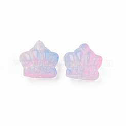 Two Tone Transparent Spray Painted Glass Beads&nbsp;GLAA-Q092-02-C10