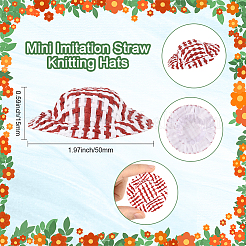 40Pcs Cloth Doll Hat&nbsp;AJEW-SC0031-31A