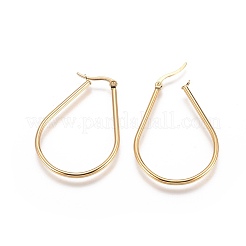 304 Stainless Steel Big Hoop Earrings&nbsp;X-EJEW-L222-13G