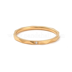 Ion Plating(IP) 304 Stainless Steel Finger Ring&nbsp;RJEW-C071-10G