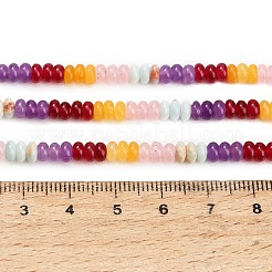 Gradient Color Natural Dyed White Jade & Synthetic Shoushan Stone Beads Strands&nbsp;GG-CBA1E0E-01F
