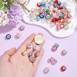 120Pcs Resin European Beads&nbsp;RPDL-PA0001-02