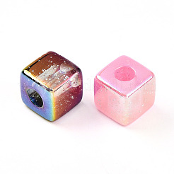 Transparent UV Plating Acrylic Beads&nbsp;OACR-I015-33