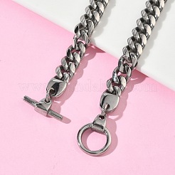 304 Stainless Steel Cuban Link Chain Bracelets for Women&nbsp;BJEW-G779-03P
