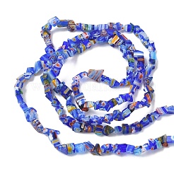 Handmade Millefiori Lampwork Beads Strands&nbsp;LAMP-P070-02A-06