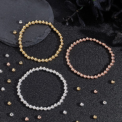 300Pcs 3 Colors Rack Plating Brass Beads&nbsp;KK-ME0002-73
