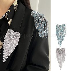 2pcs 2 color Zinc Alloy Rhinestone Cup Chain Shoulder Knot&nbsp;DIY-NB0006-56
