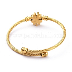 304 Stainless Steel Cuff Bangles Sets&nbsp;BJEW-M284-13