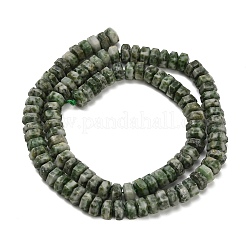 Natural Green Spot Jasper Beads Strands&nbsp;G-G317-A18-3x6mm