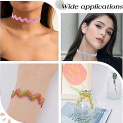 10 Yards Polyester Wave Ribbon&nbsp;OCOR-GF0003-14A