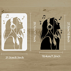Plastic Drawing Painting Stencils Templates&nbsp;DIY-WH0396-383