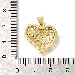 Rack Plating Brass with Cubic Zirconia Pendants&nbsp;KK-Z086-12G-02