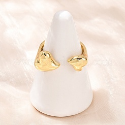 Brass Cuff Rings for Women&nbsp;RJEW-L132-07G