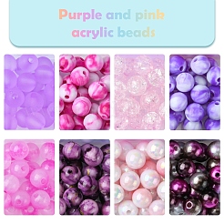 DIY Round Acrylic Beads Bracelets Jewelry Making Kits&nbsp;DIY-FS0007-40