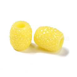Opaque Resin European Jelly Colored Beads&nbsp;RESI-B025-02A-07