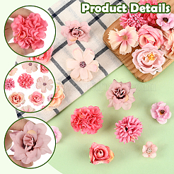 60Pcs Cloth Flower&nbsp;DIY-SP0005-73E