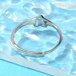 Brass Adjustable Rings for Women&nbsp;RJEW-R005-05P