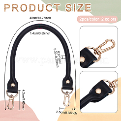 4Pcs 2 Colors Leather Bag Handles&nbsp;FIND-PH0024-25