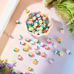 Handmade Polymer Clay Beads&nbsp;CLAY-TAC0015-04