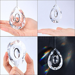 Transparent Glass Pendants&nbsp;GLAA-SP0001-18C