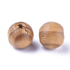 Round Natural Wood Beads&nbsp;WOOD-Q009-14mm-LF