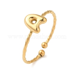 304 Stainless Steel Open Cuff Rings&nbsp;RJEW-K261-02G