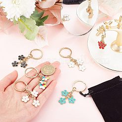 2 Sets Alloy Enamel Keychain&nbsp;KEYC-OC0001-28