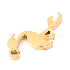 304 Stainless Steel Pendants&nbsp;STAS-O142-55G