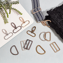 20Pcs 12 Styles Iron D Ring&nbsp;DIY-PH0028-86