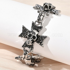 304 Stainless Steel Link Chain Bracelets for Men Women&nbsp;BJEW-D385-01AS