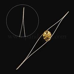 Iron Collapsible Big Eye Beading Needles&nbsp;ES001Y-4.5cm-1