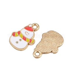 Christmas Themes Alloy Enamel Pendants&nbsp;ENAM-Z023-01G-08